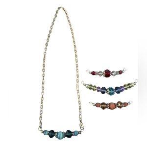 Interchangeable Multicolor Beaded Necklace‎